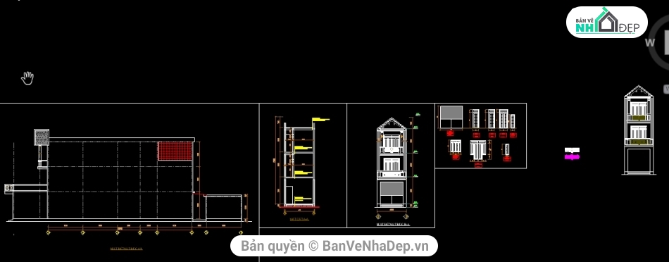 bản vẽ cad nhà 3 tầng,nhà 3 tầng 3.22x33.9m,File su nhà 3 tầng,Cad + su nhà 3 tầng,thiết kế nhà 3 tầng,nhà phố 3 tầng 4.2x22m